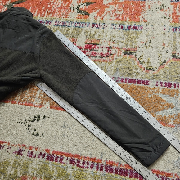 Vuori Morrow Sherpa Jacket Men Small Dark Oregano Green Long Sleeve Full Zip - Picture 15 of 15